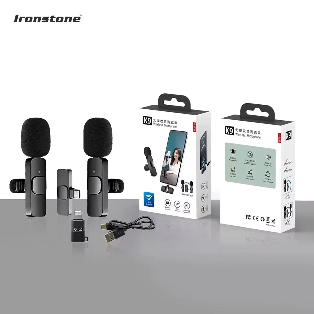 Microphone sans fil pour smartphone – Son clair, liberté totale !